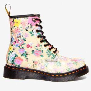 Dr. Martens / 1460 Floral Mash Up Backhand Boots / Size 5
